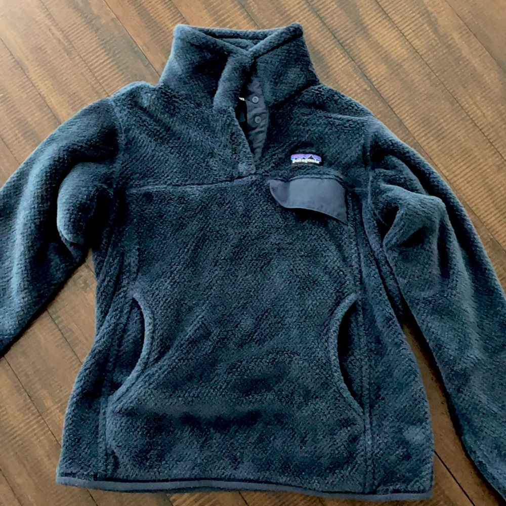 Women’s Navy Sherpa Patagonia 1/4 Jacket